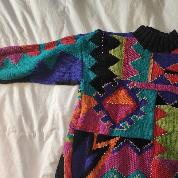 Vintage Marisa Chrislina Collection Hand Knit Sweater - Picture 6 of 15